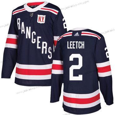 Adidas Miesten New York Rangers #2 Brian Leetch Laivastonsininen Sininen Aito 2018 Talvi Klassinen Ommeltu NHL Paita