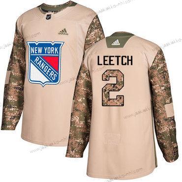 Adidas Miesten New York Rangers #2 Brian Leetch Maastokuvio Aito 2017 Veterans Day Ommeltu NHL Paita