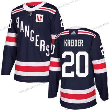 Adidas Miesten New York Rangers #20 Chris Kreider Laivastonsininen Sininen Aito 2018 Talvi Klassinen Ommeltu NHL Paita