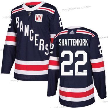 Adidas Miesten New York Rangers #22 Kevin Shattenkirk Laivastonsininen Sininen Aito 2018 Talvi Klassinen Ommeltu NHL Paita