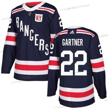 Adidas Miesten New York Rangers #22 Mike Gartner Laivastonsininen Sininen Aito 2018 Talvi Klassinen Ommeltu NHL Paita