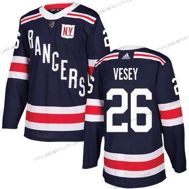 Adidas Miesten New York Rangers #26 Jimmy Vesey Laivastonsininen Sininen Aito 2018 Talvi Klassinen Ommeltu NHL Paita