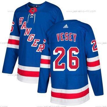 Adidas Miesten New York Rangers #26 Jimmy Vesey Royal Sininen Kotiottelupaita Aito Ommeltu NHL Paita