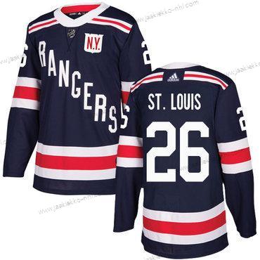 Adidas Miesten New York Rangers #26 Martin St.Louis Laivastonsininen Sininen Aito 2018 Talvi Klassinen Ommeltu NHL Paita