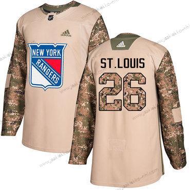 Adidas Miesten New York Rangers #26 Martin St.Louis Maastokuvio Aito 2017 Veterans Day Ommeltu NHL Paita