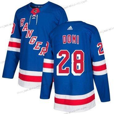 Adidas Miesten New York Rangers #28 Tie Domi Royal Sininen Kotiottelupaita Aito Ommeltu NHL Paita