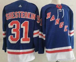 Adidas Miesten New York Rangers #31 Igor Shesterkin Sininen Aito Paita