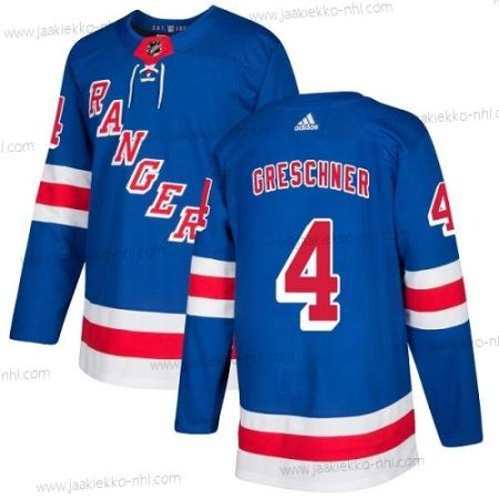 Adidas Miesten New York Rangers #4 Ron Greschner Royal Sininen Kotiottelupaita Aito Ommeltu NHL Paita