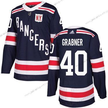 Adidas Miesten New York Rangers #40 Michael Grabner Laivastonsininen Sininen Aito 2018 Talvi Klassinen Ommeltu NHL Paita