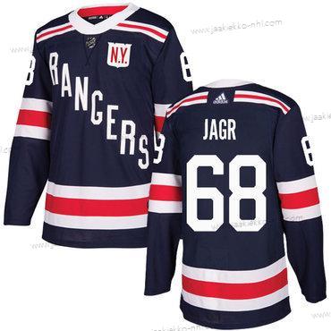 Adidas Miesten New York Rangers #68 Jaromir Jagr Laivastonsininen Sininen Aito 2018 Talvi Klassinen Ommeltu NHL Paita