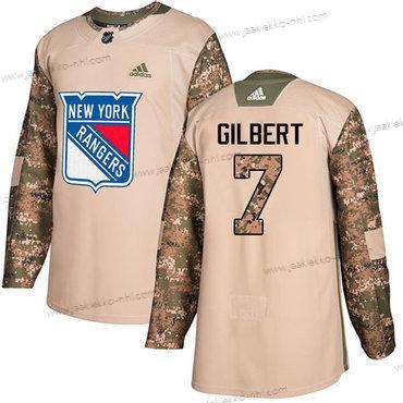 Adidas Miesten New York Rangers #7 Rod Gilbert Maastokuvio Aito 2017 Veterans Day Ommeltu NHL Paita