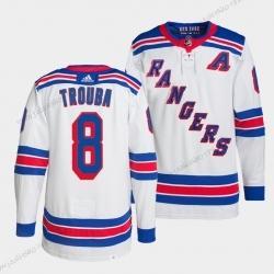 Adidas Miesten New York Rangers #8 Jacob Trouba Valkoinen Kotiottelupaita Ommeltu NHL Paita