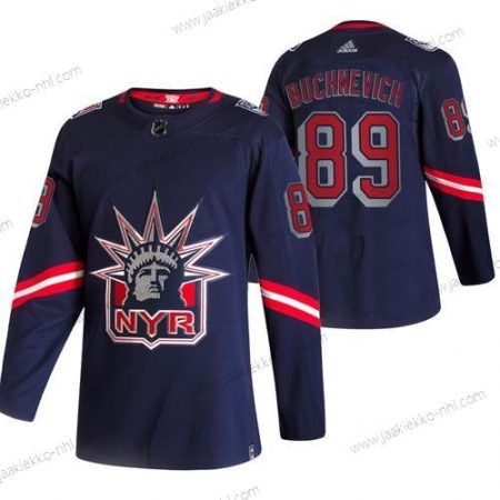 Adidas Miesten New York Rangers #89 Pavel Buchnevich Laivastonsininen 2020-21 Käänteinen Retro Vaihtopaita NHL Paita