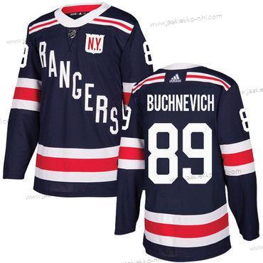 Adidas Miesten New York Rangers #89 Pavel Buchnevich Laivastonsininen Sininen Aito 2018 Talvi Klassinen Ommeltu NHL Paita