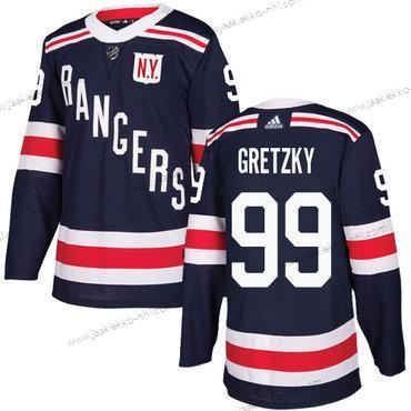 Adidas Miesten New York Rangers #99 Wayne Gretzky Laivastonsininen Sininen Aito 2018 Talvi Klassinen Ommeltu NHL Paita