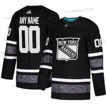 Adidas Miesten New York Rangers Mukautettu Musta 2019 NHL All-Star Game Parley Aito Paita