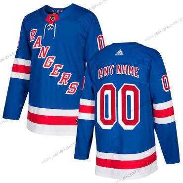 Adidas Miesten New York Rangers Mukautettu Royal Sininen Kotiottelupaita 2017-2018 Ommeltu NHL Paita