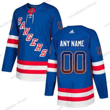 Adidas Miesten New York Rangers Mukautettu Sininen Paita