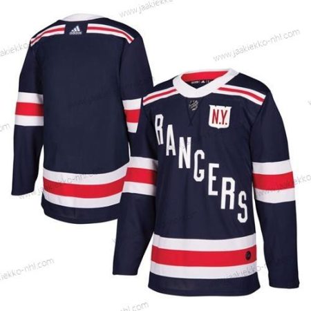 Adidas Miesten New York Rangers Tyhjä Laivastonsininen Sininen Aito 2018 Talvi Klassinen Ommeltu NHL Paita