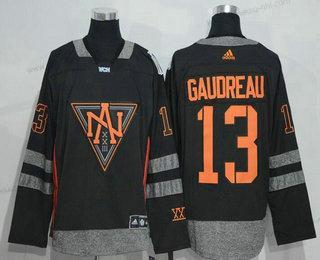 Adidas Miesten North Amerikka Jääkiekko #13 Johnny Gaudreau Musta 2016 World Cup Of Jääkiekko Ommeltu WCH Game Paita