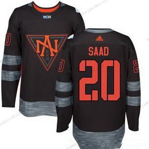 Adidas Miesten North Amerikka Jääkiekko #20 Brandon Saad Musta 2016 World Cup Of Jääkiekko Ommeltu WCH Game Paita