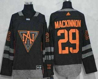 Adidas Miesten North Amerikka Jääkiekko #29 Nathan Mackinnon Musta 2016 World Cup Of Jääkiekko Ommeltu WCH Game Paita