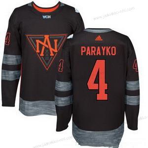 Adidas Miesten North Amerikka Jääkiekko #4 Colton Parayko Musta 2016 World Cup Of Jääkiekko Ommeltu WCH Game Paita