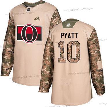 Adidas Miesten Ottawa Senators #10 Tom Pyatt Maastokuvio Aito 2017 Veterans Day Ommeltu NHL Paita