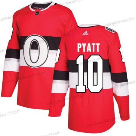 Adidas Miesten Ottawa Senators #10 Tom Pyatt Punainen Aito 1917-2017 100th Klassinen Ommeltu NHL Paita