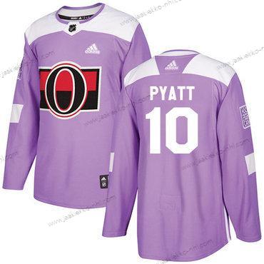 Adidas Miesten Ottawa Senators #10 Tom Pyatt Violetti Aito Taistelee syöpää vastaan Ommeltu NHL Paita