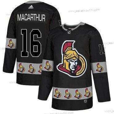 Adidas Miesten Ottawa Senators #16 Clarke Macarthur Musta Maajoukkue Logos Paita