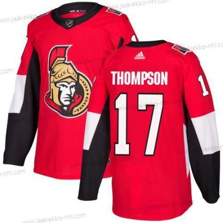 Adidas Miesten Ottawa Senators #17 Nate Thompson Punainen Kotiottelupaita Aito Ommeltu NHL Paita