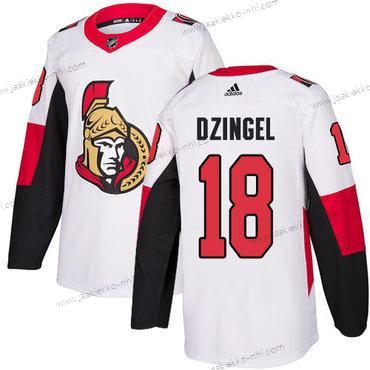 Adidas Miesten Ottawa Senators #18 Ryan Dzingel Aito Valkoinen Kolmas paita NHL Paita