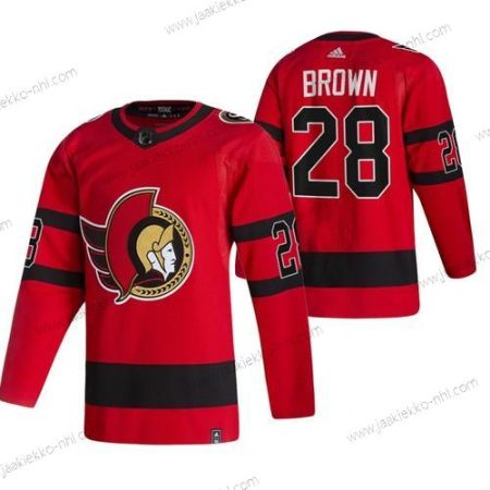 Adidas Miesten Ottawa Senators #28 Connor Brown Punainen 2020-21 Käänteinen Retro Vaihtopaita NHL Paita