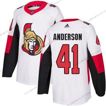 Adidas Miesten Ottawa Senators #41 Craig Anderson Aito Valkoinen Kolmas paita NHL Paita