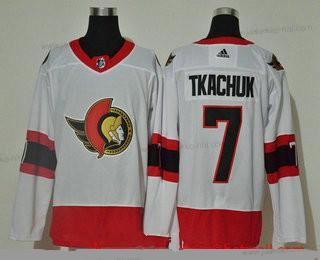 Adidas Miesten Ottawa Senators #7 Brady Tkachuk Valkoinen 2020-21 Ommeltu NHL Paita