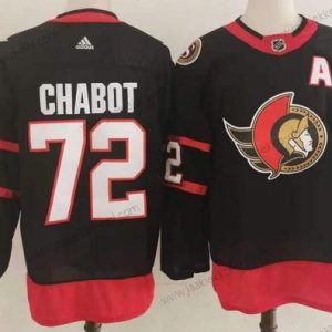 Adidas Miesten Ottawa Senators #72 Thomas Chabot Musta 2020-21 Ommeltu NHL Paita