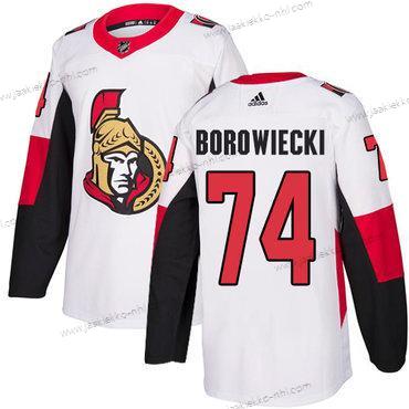 Adidas Miesten Ottawa Senators #74 Mark Borowiecki Aito Valkoinen Kolmas paita NHL Paita