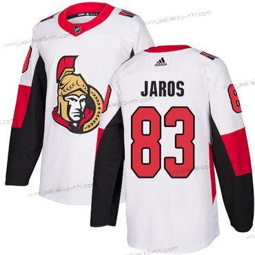 Adidas Miesten Ottawa Senators #83 Christian Jaros Aito Valkoinen Kolmas paita NHL Paita