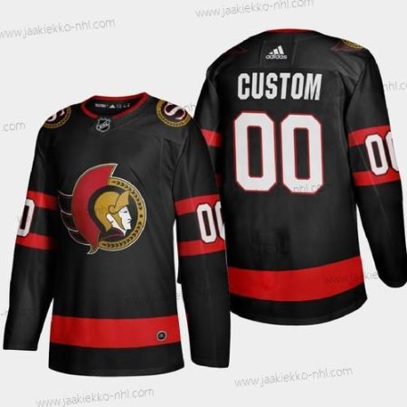 Adidas Miesten Ottawa Senators Mukautettu 2020-21 Musta Aito Pelaaja Kotiottelupaita Ommeltu NHL Paita