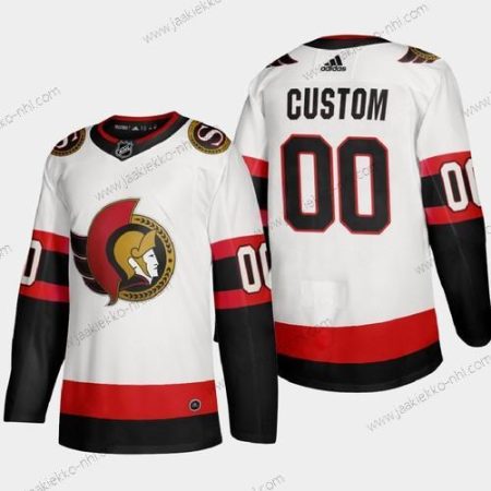 Adidas Miesten Ottawa Senators Mukautettu 2020-21 Valkoinen Aito Pelaaja Kolmas paita Ommeltu NHL Paita