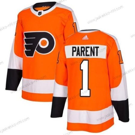 Adidas Miesten Philadelphia Flyers #1 Bernie Parent Oranssi Kotiottelupaita Aito Ommeltu NHL Paita