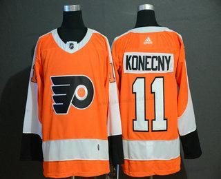 Adidas Miesten Philadelphia Flyers #11 Travis Konecny Oranssi Ommeltu NHL Paita