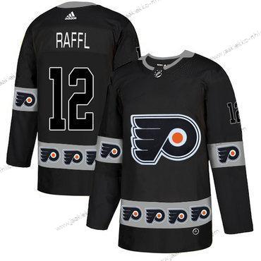 Adidas Miesten Philadelphia Flyers #12 Michael Raffl Musta Maajoukkue Logos Paita