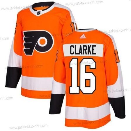 Adidas Miesten Philadelphia Flyers #16 Bobby Clarke Oranssi Kotiottelupaita Aito Ommeltu NHL Paita