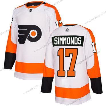 Adidas Miesten Philadelphia Flyers #17 Wayne Simmonds Valkoinen Aito Ommeltu NHL Paita