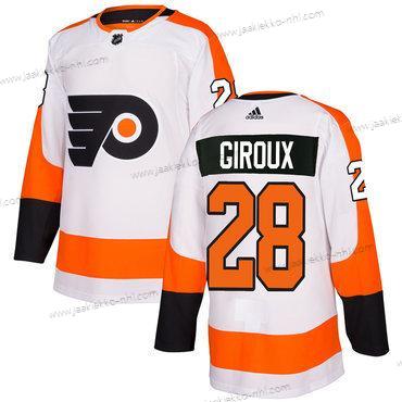 Adidas Miesten Philadelphia Flyers #28 Claude Giroux Valkoinen Aito Ommeltu NHL Paita