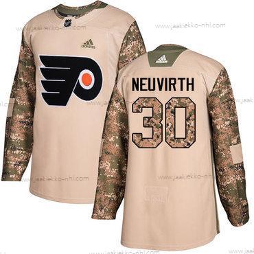 Adidas Miesten Philadelphia Flyers #30 Michal Neuvirth Maastokuvio Aito 2017 Veterans Day Ommeltu NHL Paita