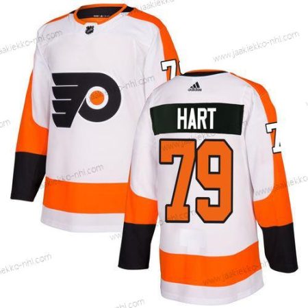 Adidas Miesten Philadelphia Flyers #79 Carter Hart Valkoinen Aito Ommeltu NHL Paita