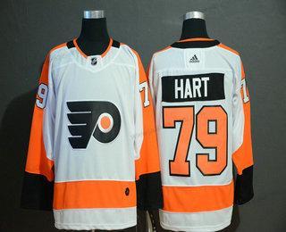 Adidas Miesten Philadelphia Flyers #79 Carter Hart Valkoinen Ommeltu NHL Paita